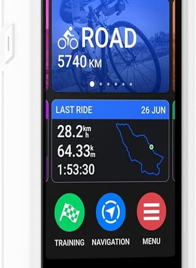 غطاء سيليكون أبيض واقي وغطاء شاشة لجهاز كمبيوتر الدراجات GPS Garmin Edge 1050 - Image 5